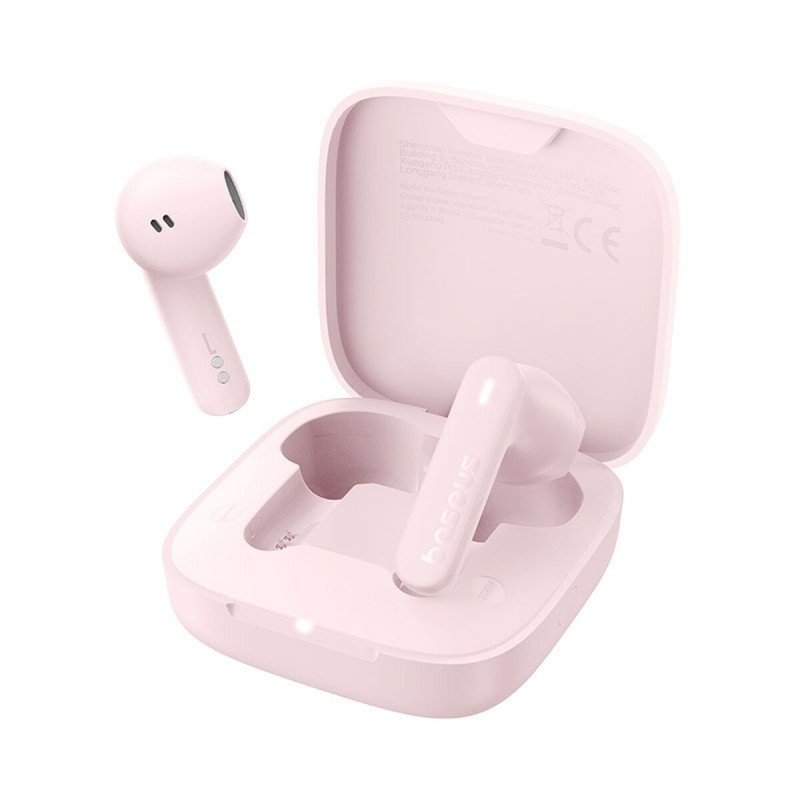 Auricolari Wireless con Custodia di Ricarica Baseus Bowie E16 Rosa Auricolari Wireless con Custodia di Ricarica Baseus Bowie E16 Rosa