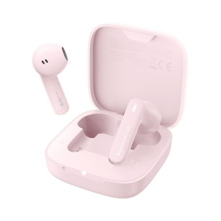 Auricolari Wireless con Custodia di Ricarica Baseus Bowie E16 Rosa