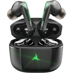 Auricolari Wireless con Custodia di Ricarica TOZO Gaming Pods Nero