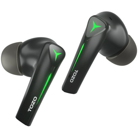 Auricolari Wireless con Custodia di Ricarica TOZO Gaming Pods Nero