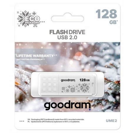 Memoria USB GoodRam UME2-1280W0R11-WI Bianco 128 GB