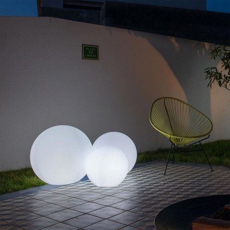 Bola con Luz para Exterior Lumisky Bobby Bianco Ø 60 cm E27
