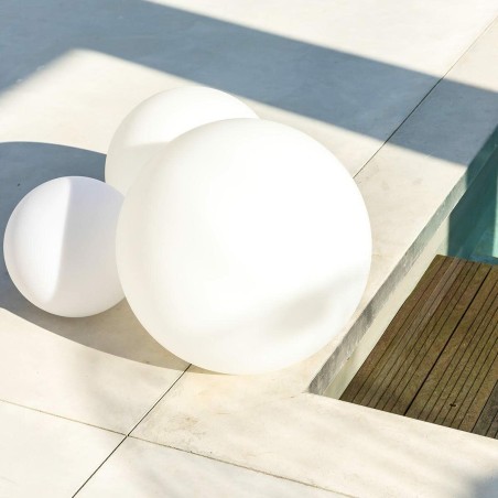 Bola con Luz para Exterior Lumisky Bobby Bianco Ø 60 cm E27