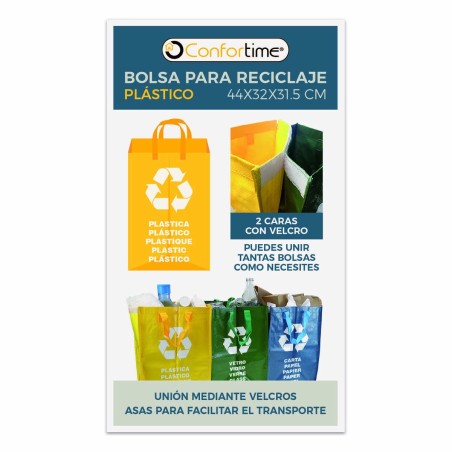 Sacchetti per la Spazzatura Confortime Plastic Giallo Plastica 24 Unità