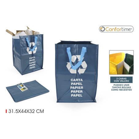 Sacchetti per la Spazzatura Confortime Paper Azzurro 24 Unità