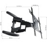 Supporto da Parete Techly 308886 80" 50 kg