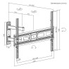 Supporto da Parete MacLean MC-798N 70" 35 kg
