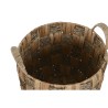 Set di Cestini Home ESPRIT Naturale Metallo Giacinto d'acqua (4 Pezzi)