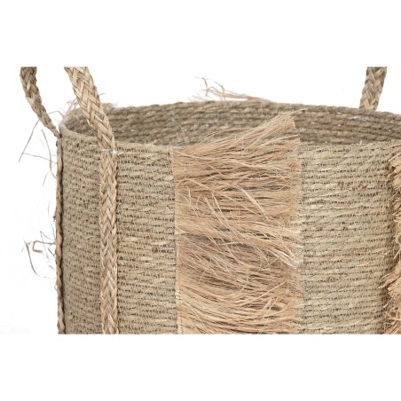 Set di Cestini Home ESPRIT Naturale Erba di mare (2 Pezzi)