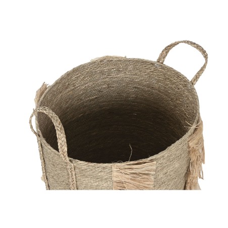 Set di Cestini Home ESPRIT Naturale Erba di mare (2 Pezzi)