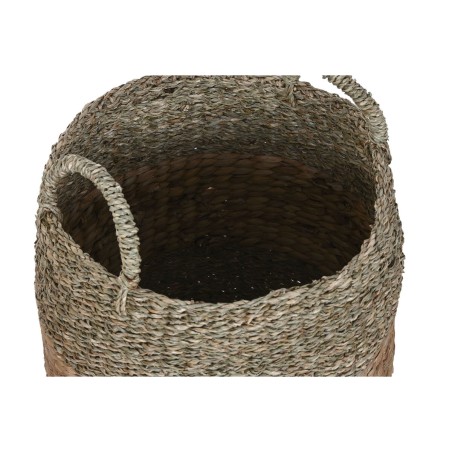 Set di Cestini Home ESPRIT Naturale Giacinto d'acqua (3 Pezzi)