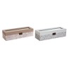 Custodia per orologi DKD Home Decor Azzurro Rosa chiaro Cristallo 33 x 11 x 9 cm (2 Unità)