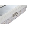 Custodia per orologi DKD Home Decor Azzurro Rosa chiaro Cristallo 33 x 11 x 9 cm (2 Unità)