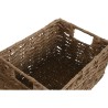 Set di Cestini Home ESPRIT Naturale Metallo Fibra naturale 36 x 28 x 21 cm 2 Pezzi