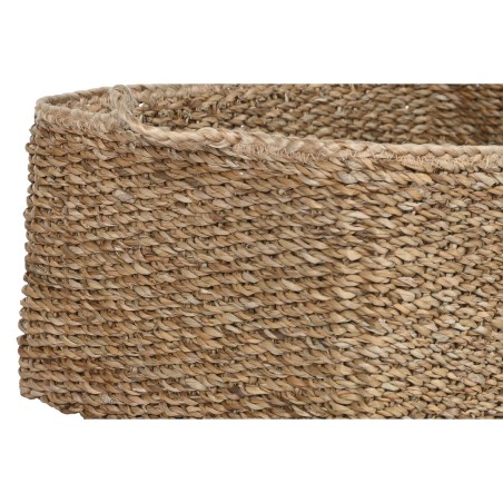 Set di Cestini Home ESPRIT Naturale Fibra naturale Boho 50 x 40 x 30 cm 3 Pezzi