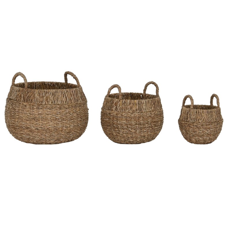 Set di Cestini Home ESPRIT Naturale Metallo Erba di mare (3 Pezzi) Set di Cestini Home ESPRIT Naturale Metallo Erba di mare (3 Pezzi)