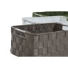 Set di Cestini Home ESPRIT Verde Grigio Crema Metallo polipropilene 38 x 28 x 17 cm 3 Pezzi (3 Unità)
