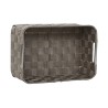 Set di Cestini Home ESPRIT Verde Grigio Crema Metallo polipropilene 38 x 28 x 17 cm 3 Pezzi (3 Unità)