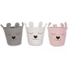 Cesta Decorativa Home ESPRIT Marrone Beige Rosa 35 x 35 x 41 cm (3 Unità)