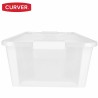 Scatola portaoggetti con coperchio Curver Bianco Plastica 26 L 55 x 19 x 35 cm (7 Unità)