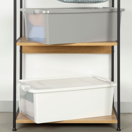 Scatola portaoggetti con coperchio Curver Bianco Plastica 26 L 55 x 19 x 35 cm (7 Unità)