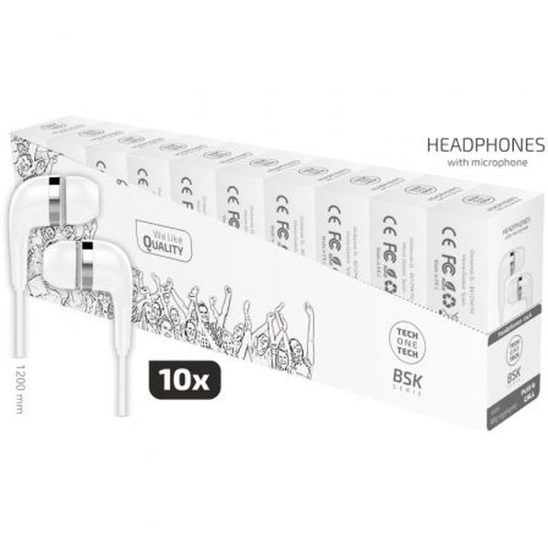 Cuffie Tech One Tech TEC2955 Bianco Cuffie Tech One Tech TEC2955 Bianco