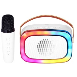 Altoparlante con Microfono Karaoke Trevi Trevi XR 8A01 MINI PARTY Bianco