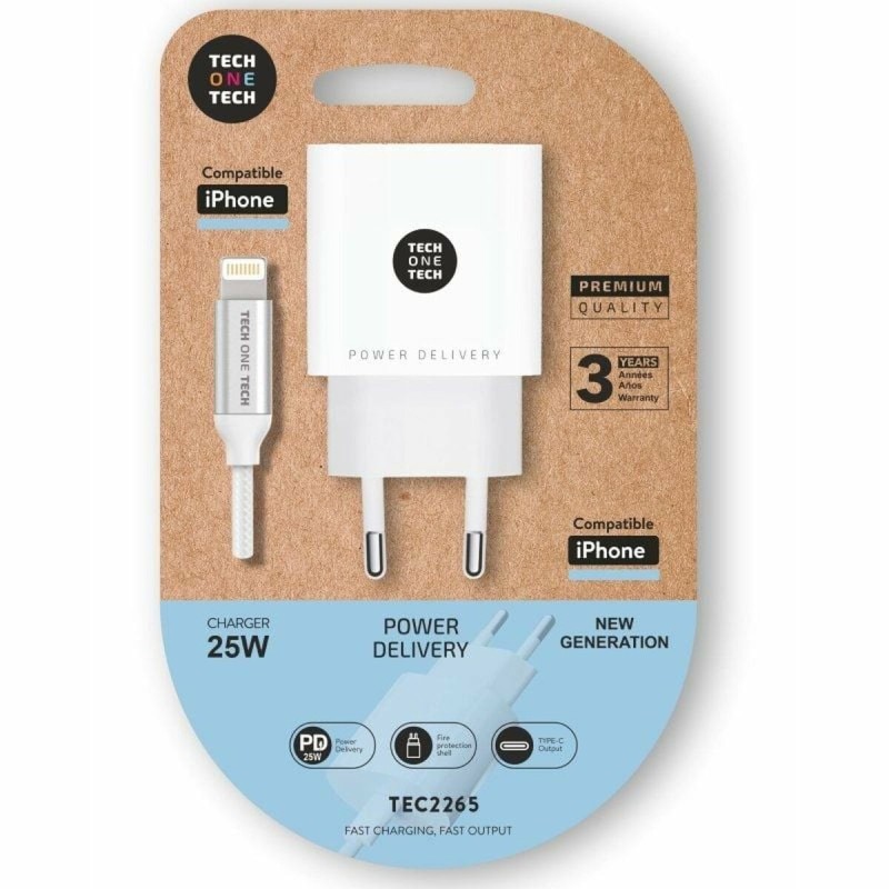Caricabatterie da Parete Tech One Tech TEC2265 25 W Caricabatterie da Parete Tech One Tech TEC2265 25 W