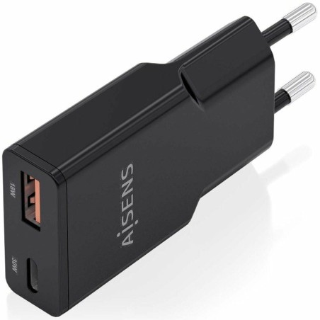 Caricabatterie da Parete Aisens ASCH-30W2P047-BK Nero 30 W