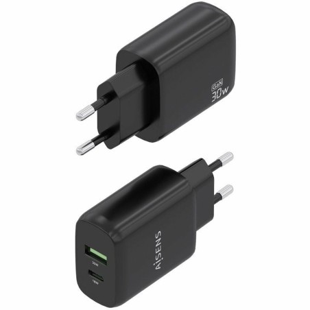 Caricabatterie da Parete Aisens A110-0924 Nero 30 W