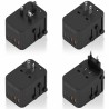 Caricabatterie da Parete Aisens ASPS-2A2C08-BK 25 W Nero