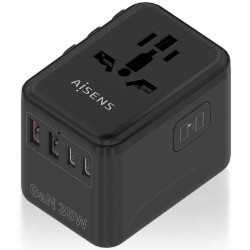Caricabatterie da Parete Aisens ASPS-2A3C09-BK 35 W Nero