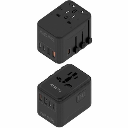 Caricabatterie da Parete Aisens ASPS-2A3C09-BK 35 W Nero