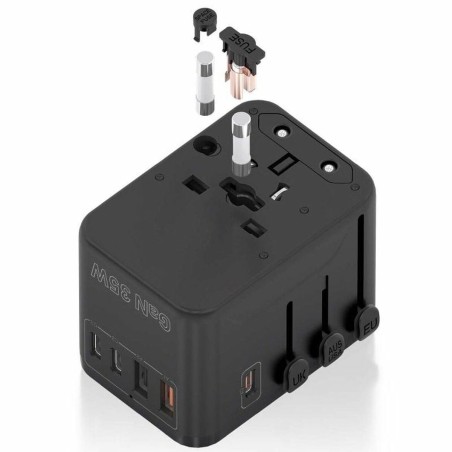 Caricabatterie da Parete Aisens ASPS-2A3C09-BK 35 W Nero