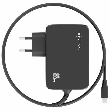 Caricabatterie Portatile Aisens ASCH-1PD100WL50-BK 100 W