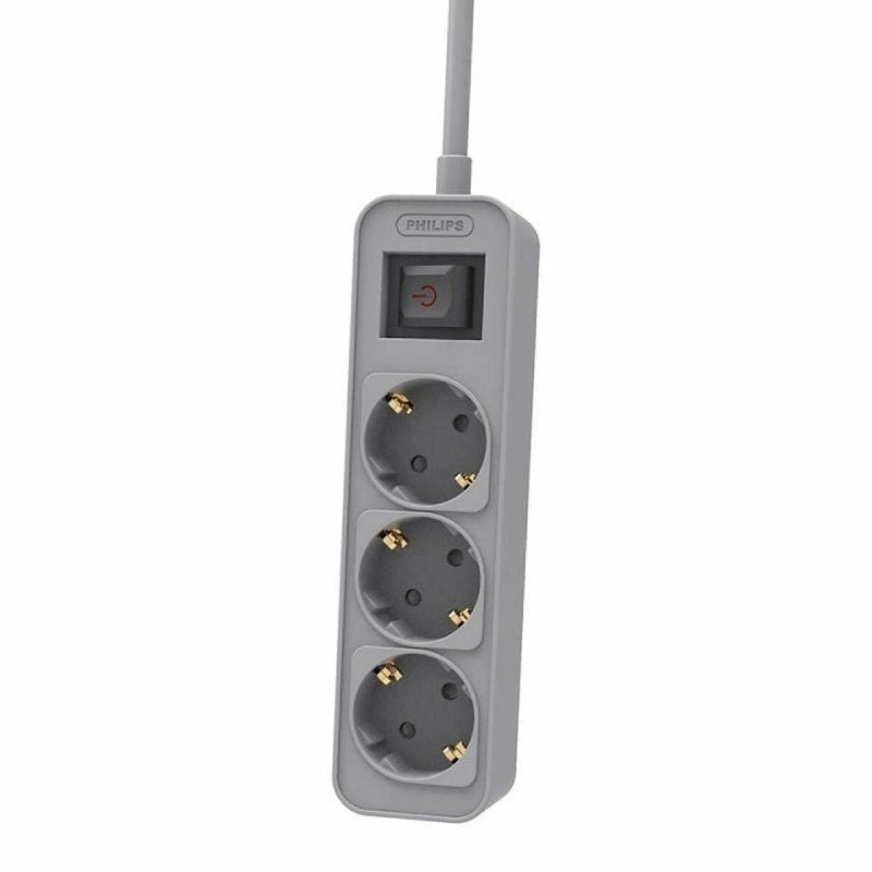Multipresa con 3 Prese con Interruttore Philips CHP2134G/12 Multipresa con 3 Prese con Interruttore Philips CHP2134G/12