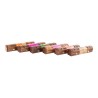 Bruciatore di essenze DKD Home Decor Legno Bambù Mandala Naturale 26 x 8 x 8 cm Incenso (6 Unità)
