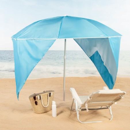 Ombrellone Aktive Azzurro 200 x 185 x 200 cm (6 Unità)