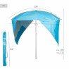 Ombrellone Aktive Azzurro 200 x 185 x 200 cm (6 Unità)