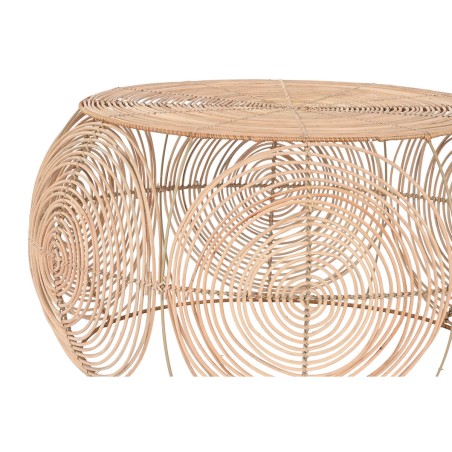 Set di 2 tavoli DKD Home Decor 80 x 80 x 40 cm Marrone Chiaro