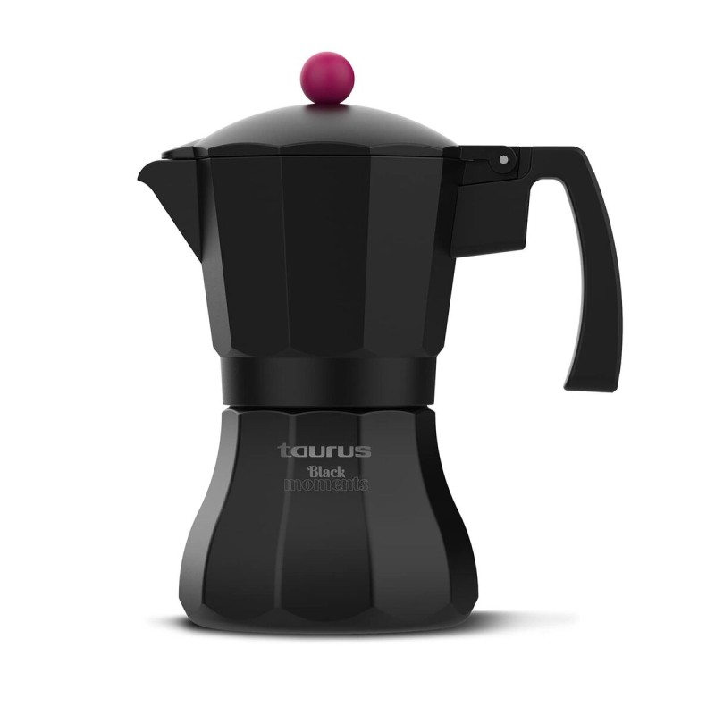 Caffettiera Italiana Taurus Black Moments 3 Nero Alluminio 3 Tazze Caffettiera Italiana Taurus Black Moments 3 Nero Alluminio 3 Tazze