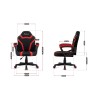 Sedia Gaming Huzaro HZ-Ranger 1.0 red mesh          Nero Rosso
