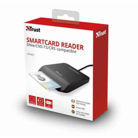 Lettore di Schede DNI/SIP Trust Primo Nero Plug & Play