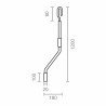 Manovella per tenda da sole Micel TLD06 Bianco 120 cm Basso