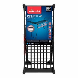 Stendibiancheria Vileda infinity flex ultimate extensible Nero opaco 30 m