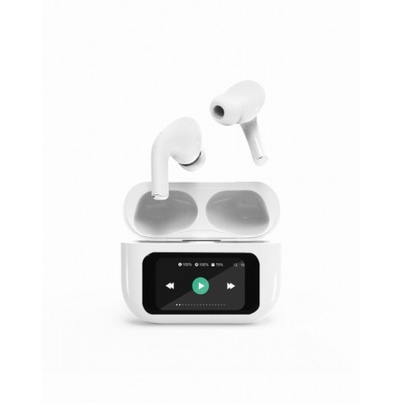 Auricolari GEMBIRD TWS-LCD-ANC-01-W Bianco