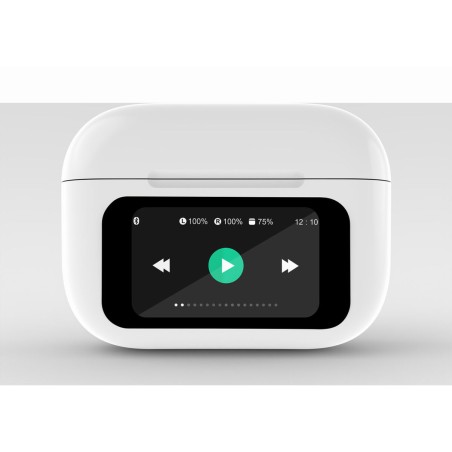 Auricolari GEMBIRD TWS-LCD-ANC-01-W Bianco