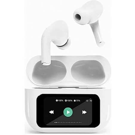 Auricolari GEMBIRD TWS-LCD-ANC-01-W Bianco