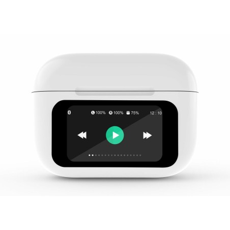 Auricolari GEMBIRD TWS-LCD-ANC-01-W Bianco