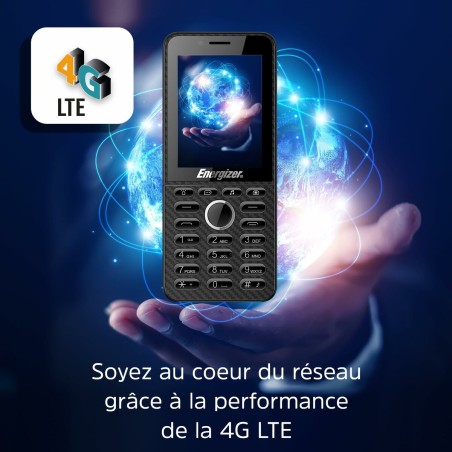 Cellulare per anziani Energizer E288S Quad Core 4 GB RAM Nero